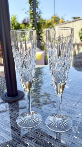 Pair stuart cut crystal - pair,