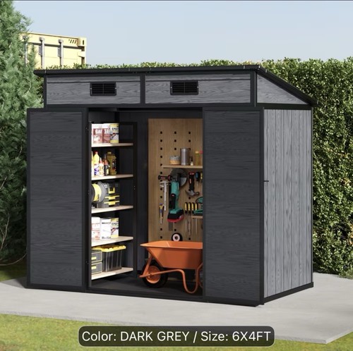 Plastic garden storage shed - storage,