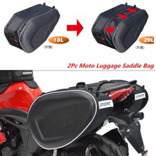 2x Motorcycle Waterproof Rain Cover Saddle Rider Brown Travel Knight Luggage Bag