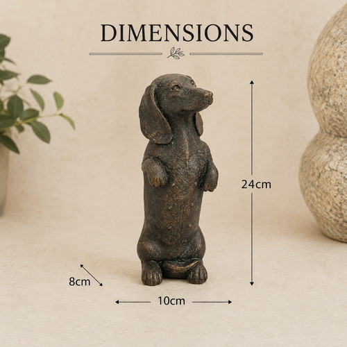 Bronze effect dachshund - effect,