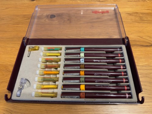 Rotring rapidograph pen set - 8,