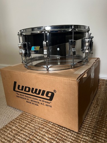 Ludwig vistalite 14x6 clear - vistalite,