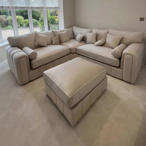 Corner sofa velvet - corner,