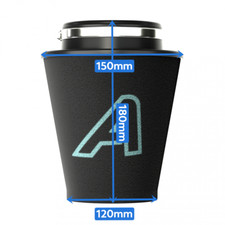 Cone Foam Air Filter  Induction Intake Black Fits Ring Reducers 89 85 80 76 70mm