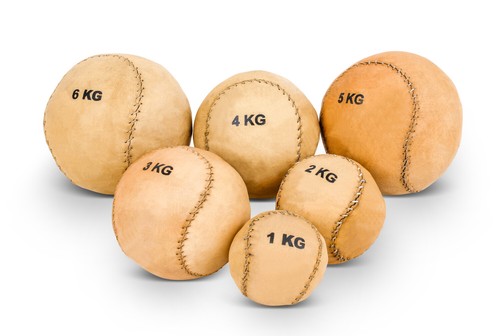 Medicine ball leather - leather, small