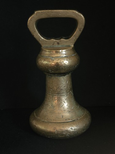 Antique 4lb brass bell - antique,