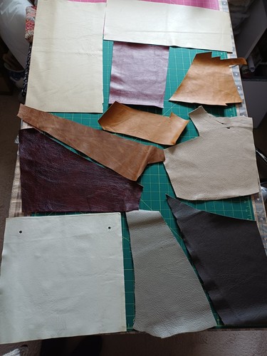 Leather offcuts scraps - offcuts,