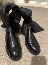 Zara Over the Knee Black Boots