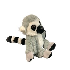 Wild Republic Ring Tailed Lemur Plush 9" Stuffed Animal Toy Weighted