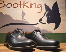 Black Oxford Toe Cap Parade Leather Shoes with Rubber sole RAF DMS Service