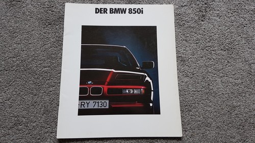 Bmw 850i sales brochure - 850i,