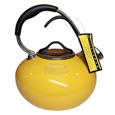 Chantal Loop Enamel on Steel Whistling Tea Kettle, 1.8 quart Yellow Open Box New