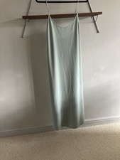 ZARA Sage Green Midi Slip