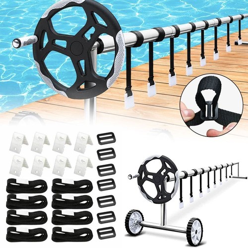 Pool cover reel attachment - pool,