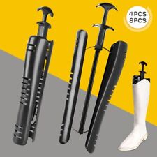 4 x Long Automatic Boot Shoe Trees Shapers Stretcher Stand Holder Shoe Organizer