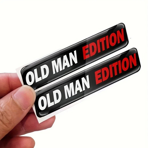 2pcs old man edition emblem - 2pcs,