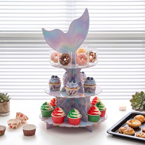 Tier cardboard cupcake cake - tier,
