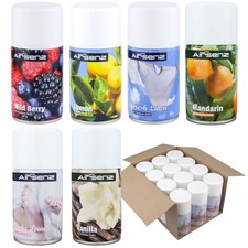 12 x AIR FRESHENER AEROSOL REFILL SPRAY CANS 270ML WASHROOM DISPENSER