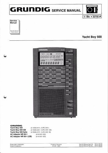 Service manual for grundig - for,