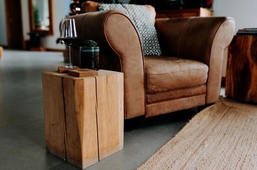 Oak beam lamp stand - oak, /