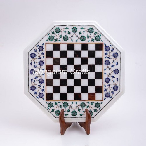 Marble chess table top - 18",