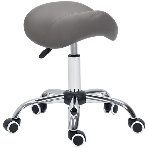 Homcom leather saddle - leather, stool