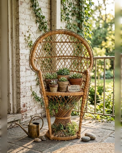 Vintage boho mini - vintage, wicker