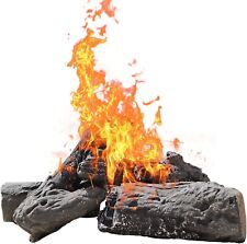 4 Brand New Grandhom Gas Fireplace Logs Small Firepit Logs Decorative Ceramic