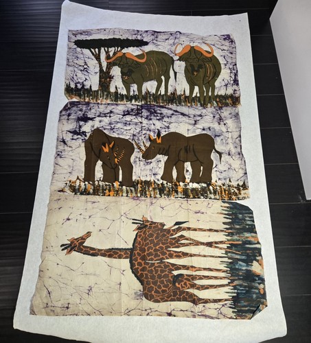 African hand dyed batik - african,