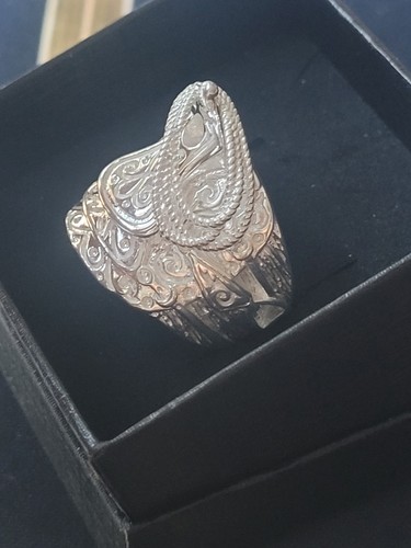 Large saddle ring brand - ring, new