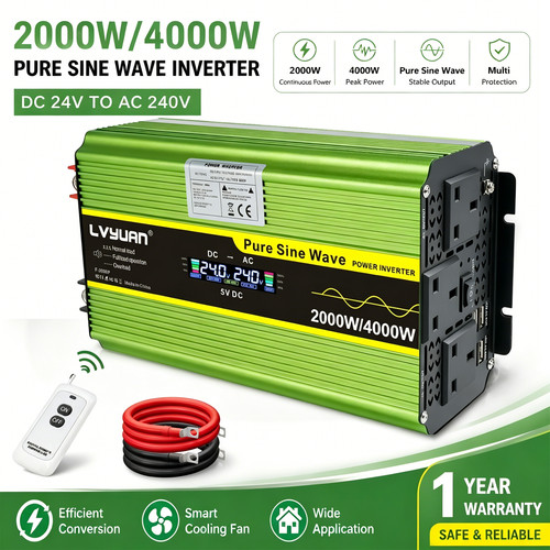 2000w 4000w peak pure - pure, sine
