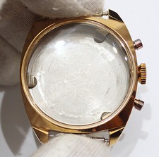 Valjoux 7730 7732 7733 7734 Vintage Chronograph Watch yellow gold Case Ø35mm