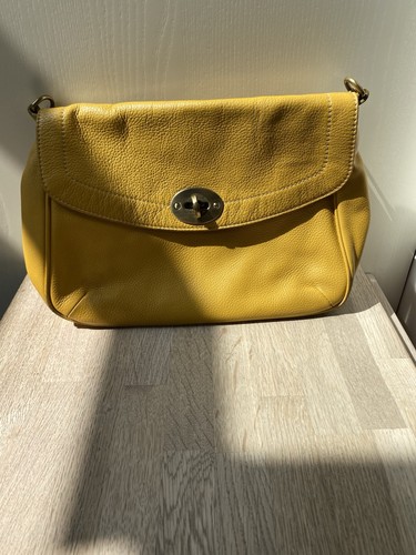 Boden yellow leather - yellow,