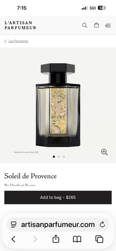 Artisan parfumeur soleil - l'artisan, de