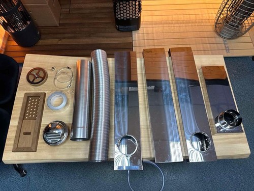 Bastu sauna ventilation system - ventilation,