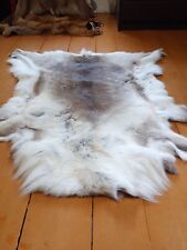 Norwegian Reindeer Skin Hide Fur Pelt Taxidermy Home Decor Area Rug Fireplace 