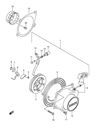 Suzuki genuine atv - genuine, assy