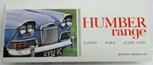 1963 humber range - humber,