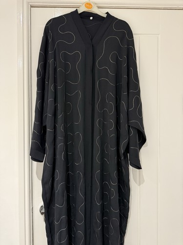 Ladies navy abaya jalabiya - ladies,