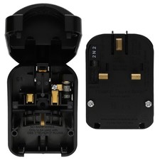 Schuko Euro Plug Socket to 3