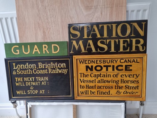 Vintage railway canal - railway-canal, signs