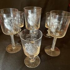 1981 Royal Wedding Prince Charles & Princess Diana Commemorative Glassware (x7)