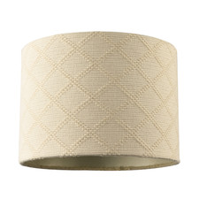Cream Shabby Chic Lamp Shade in Textured Jacquard Cotton Fabric by Happy Home...