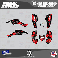 Graphics Kit for HONDA TRX400EX (2005-2007) 16MIL Rebel Series - Red Shift
