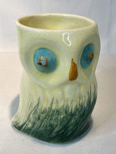 Vintage owl egg - cup, ceramic