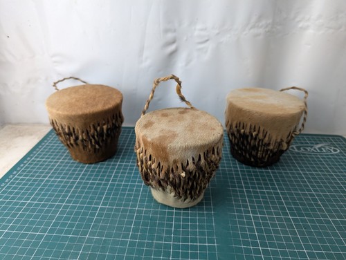 Goat skin rattle drum - rattle,
