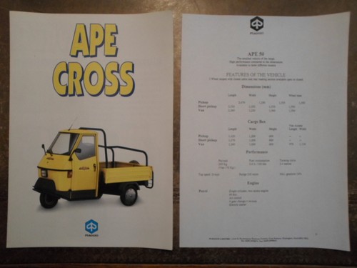 Piaggio ape cross - ape, orig