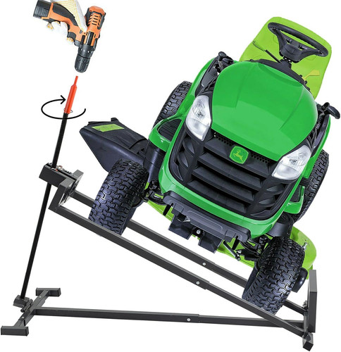 Folding ride lawn mower - folding, on