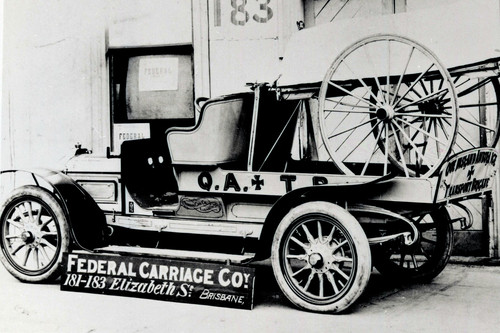 Early motor ambulance and