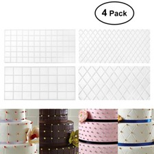 Impression Fondant Mats Quilt Pattern for Cakes Stamp Geometric Molds